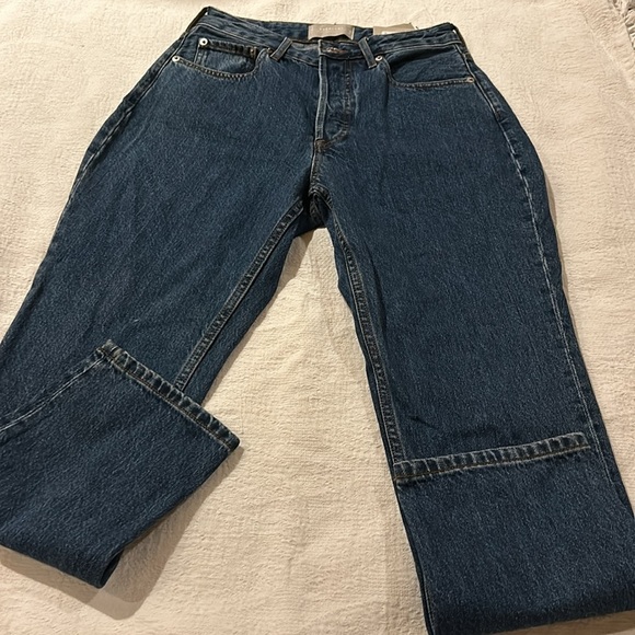 Everlane no stretch Denim The Curvy 90’s cheeky straight 27 crop NWT - Picture 8 of 10
